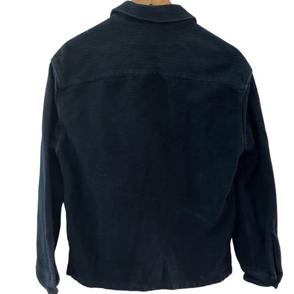 Abercrombie & Fitch Relaxed Blue Plaid Heavyweight w/Pockets Shacket Size Medium - Picture 3 of 10